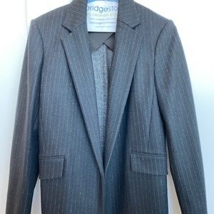 Theory Women's Wool Pinstriped Blazer